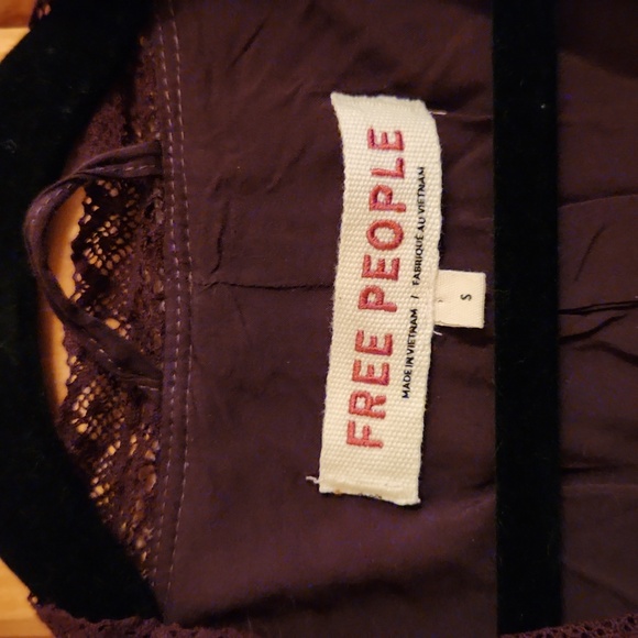 Free People sz S Velvet Bed Jacket - Picture 3 of 10